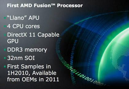 Игровое железо - Двухядерные процессоры Fusion будут потреблять 20 Вт 