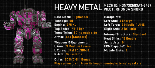 MechWarrior Online - Патчи от 02.04.2013 и 16.04.2013. Новый Hero Mech, новый мех класса Assault и ворох добавлений